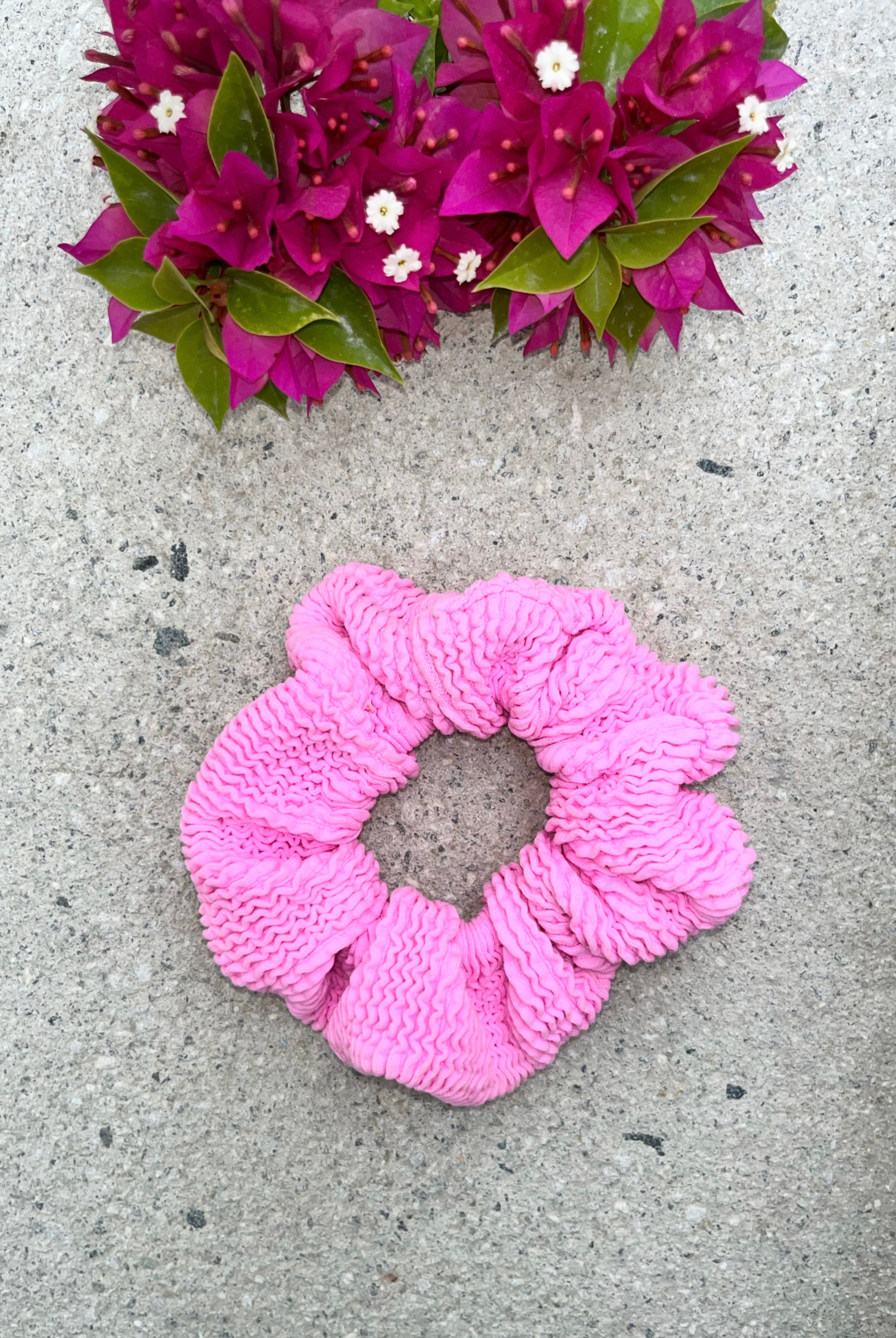 Crinkle Scrunchie - Pink - Match Me Swimwear