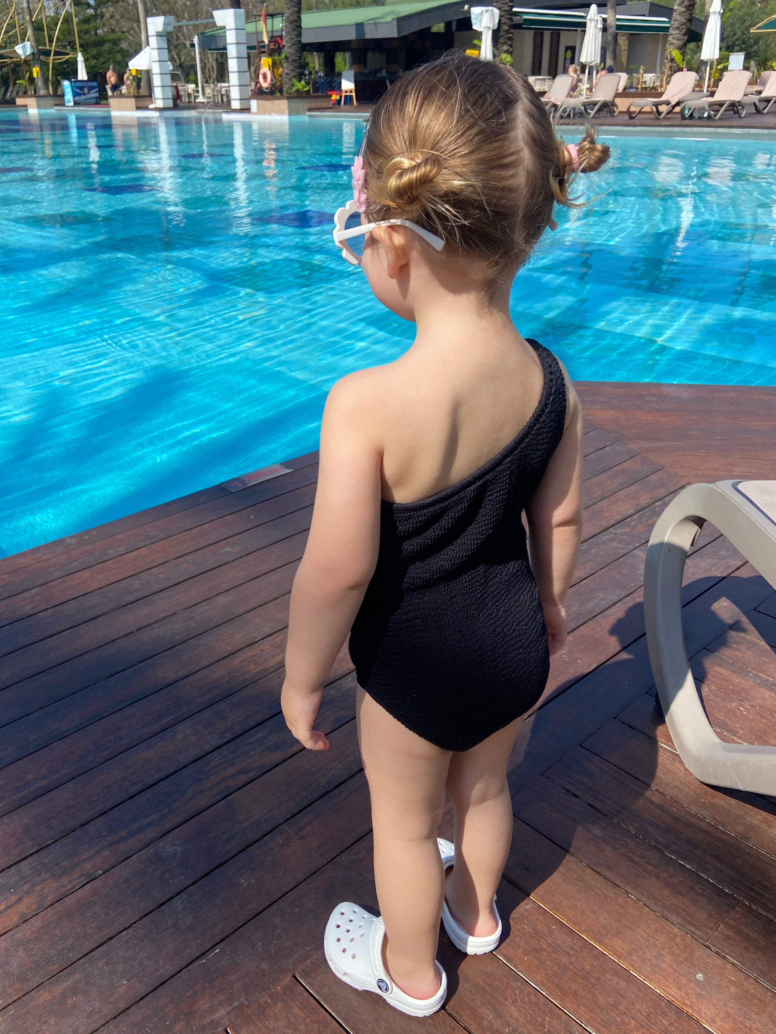 The One Strap Kids Swimsuit - Black - Match Me Swimwear