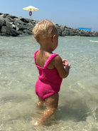 Vogue Kids Swimsuit - Dark Pink