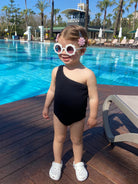 The One Strap Kids Swimsuit - Black - Match Me Swimwear