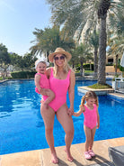 Original Pink Adults & Kids Matching Swimsuit - Match Me Swimwear