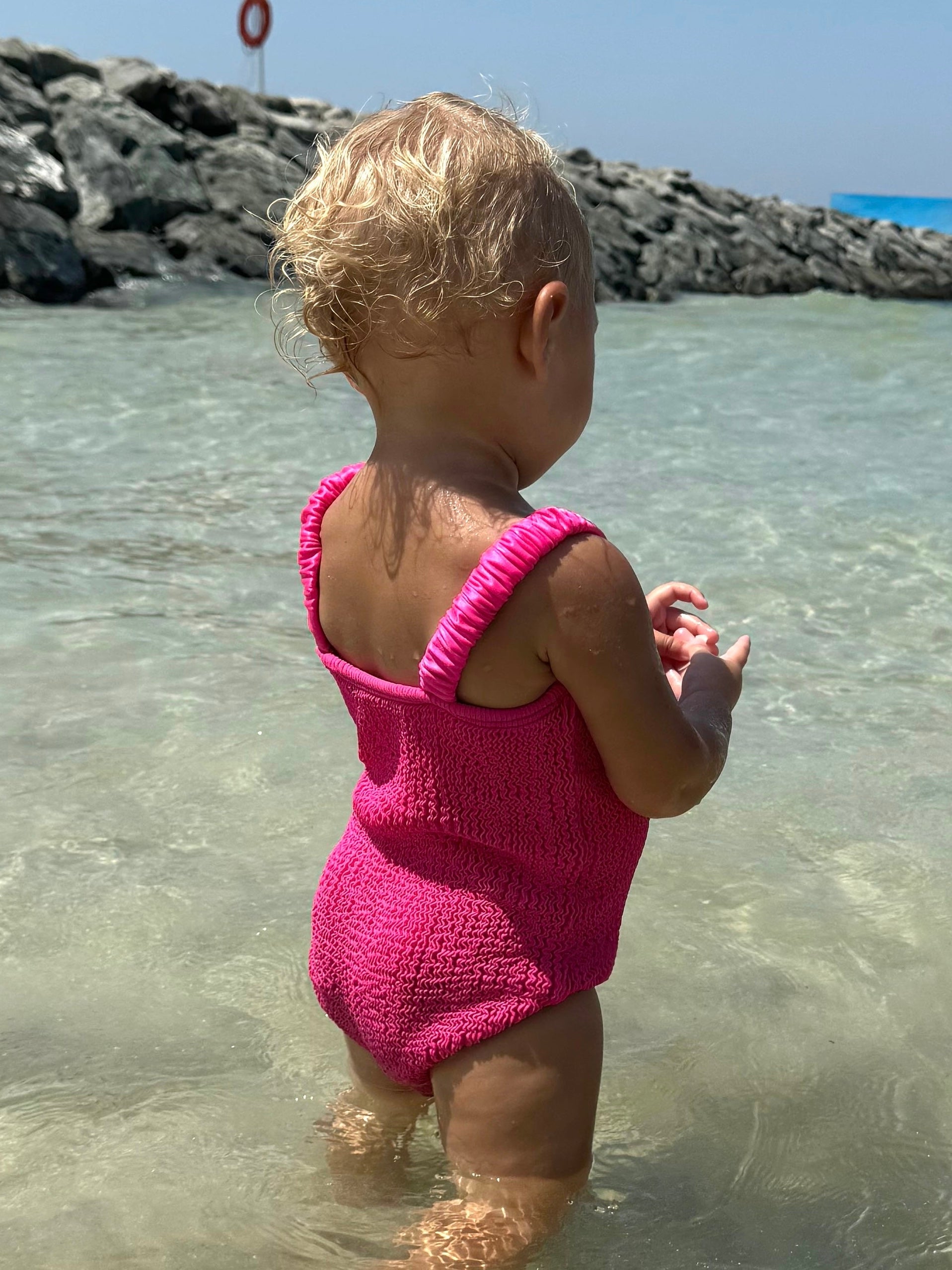 Vogue Kids Swimsuit - Dark Pink